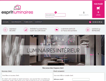 Tablet Screenshot of esprit-luminaires.com